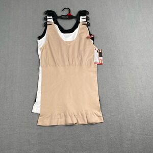 Skinnygirl Women's size L Scoop Neck Seamless Camisole, 3-Pack Smoother & Shaper